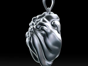 english bulldog pendant for 3d printer 3D Print Model