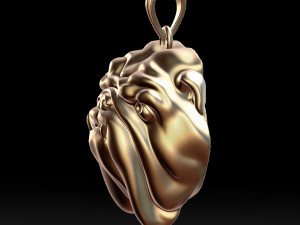 english bulldog pendant for 3d printer Model Cetak 3D