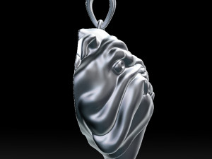 english bulldog pendant for 3d printer Model Cetak 3D
