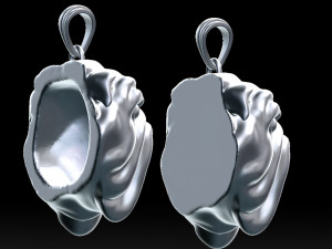 english bulldog pendant for 3d printer Model Cetak 3D