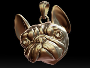 french bulldog pendant for 3d printer Modelo de Impressão 3D