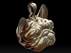 french bulldog pendant for 3d printer Modelo de Impressão 3D