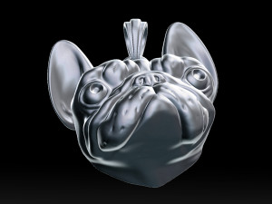 french bulldog pendant for 3d printer Modelo de Impressão 3D