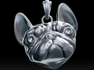 french bulldog pendant for 3d printer Modelo de Impressão 3D