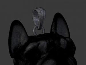 кулон французький бульдог для 3d принтера 3D Принт Модель