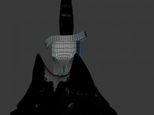 wolf head with human skull pendant Model do druku 3D