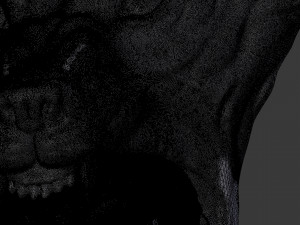 wolf head with human skull wall decoration 3d print model 3Dプリントモデル