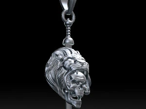 3D модель підвіски з черепом Геркулеса 3D Принт Модель