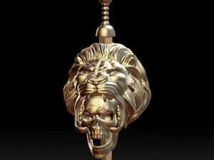 hercules scull pendant 3d print model 3D प्रिंट मॉडल