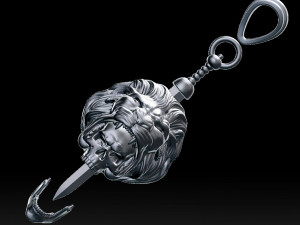 hercules scull pendant 3d print model 3D प्रिंट मॉडल
