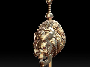 hercules scull pendant 3d print model 3D प्रिंट मॉडल