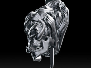 hercules scull pendant 3d print model 3D प्रिंट मॉडल