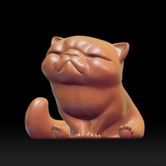 cute kitten stl 3d print model 3D Print Model .c4d .max .obj .3ds .fbx .stl .blend 