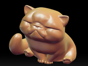 cute kitten stl 3d print model 3D Print Model