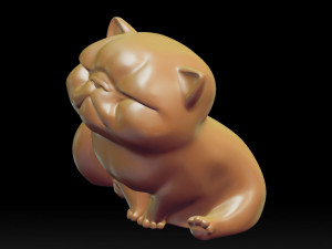 cute kitten stl 3d print model 3D Print Model