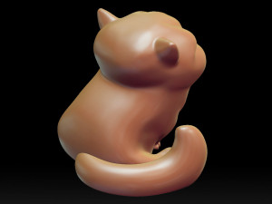 cute kitten stl 3d print model 3D Print Model