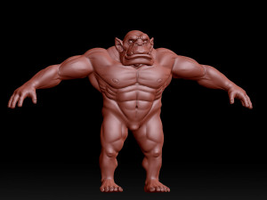 orc base mesh Model 3D