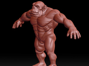 orc base mesh Model 3D