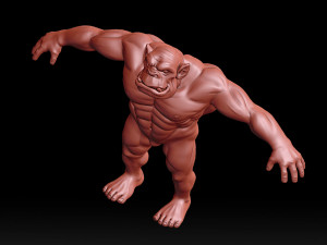orc base mesh Model 3D