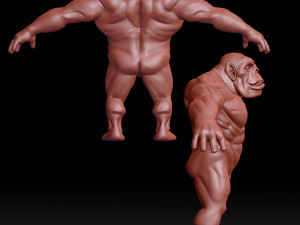 orc base mesh Model 3D