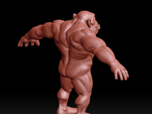 orc base mesh Model 3D