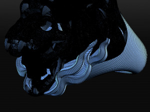 lion skull ring 3D-printmodel