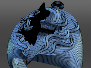 wolf and dagger ring Modelo de Impressão 3D