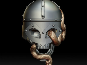 viking skull ring 3d print model 3D Print Model