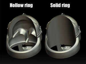 viking skull ring 3d print model 3D Print Model