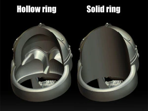 viking skull ring 3d print model 3D Print Model