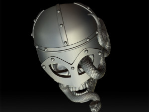 viking skull ring 3d print model 3D Print Model
