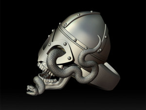 viking skull ring 3d print model 3D Print Model