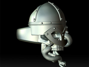 viking skull ring 3d print model 3D Print Model