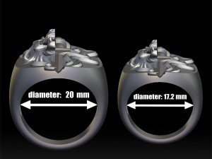 brutal rings 3d print model 3D Принт Модель