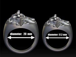 brutal rings 3d print model 3D Print Model