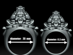 brutal rings 3d print model 3D Принт Модель
