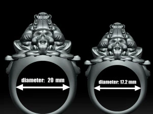 brutal rings 3d print model 3D Print Model