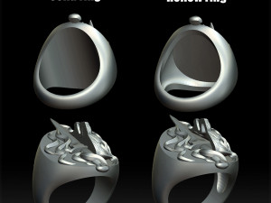 brutal rings 3d print model 3D Принт Модель