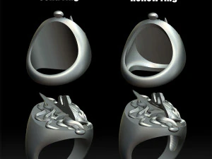 brutal rings 3d print model 3D Print Model