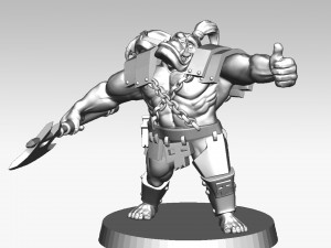 orc soldier 3d print model 3D-printmodel