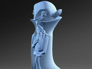 Vampiro engra&ccedil;ado com sangue doado Modelo de Impressão 3D