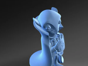 Vampiro engra&ccedil;ado com sangue doado Modelo de Impressão 3D