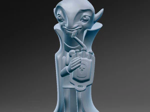 Vampiro engra&ccedil;ado com sangue doado Modelo de Impressão 3D