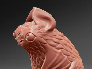 3D printed funny vampire bat 3D Print Model