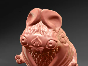 3D printed funny vampire bat 3D Print Model