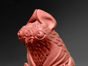 3D printed funny vampire bat 3D Print Model