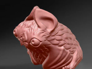 3D printed funny vampire bat 3D Print Model