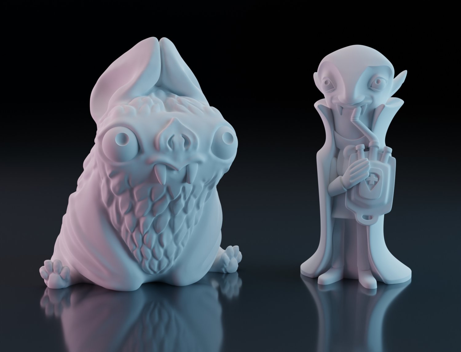 Funny figurines 3D Print Model in Monsters & Creatures 3DExport