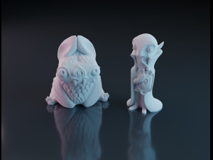 Funny vampire figurines Model Cetak 3D