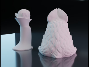 Funny vampire figurines Model Cetak 3D